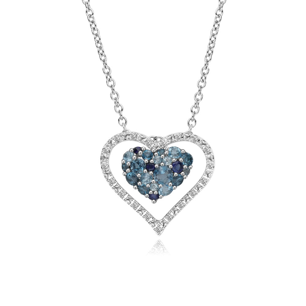 Sapphire gemstone necklace discount