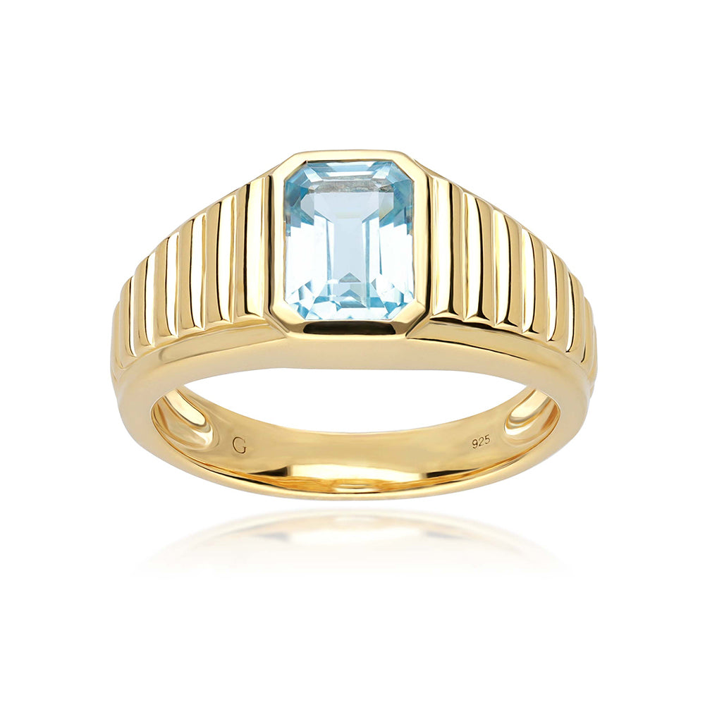 Topaz hot sale signet ring