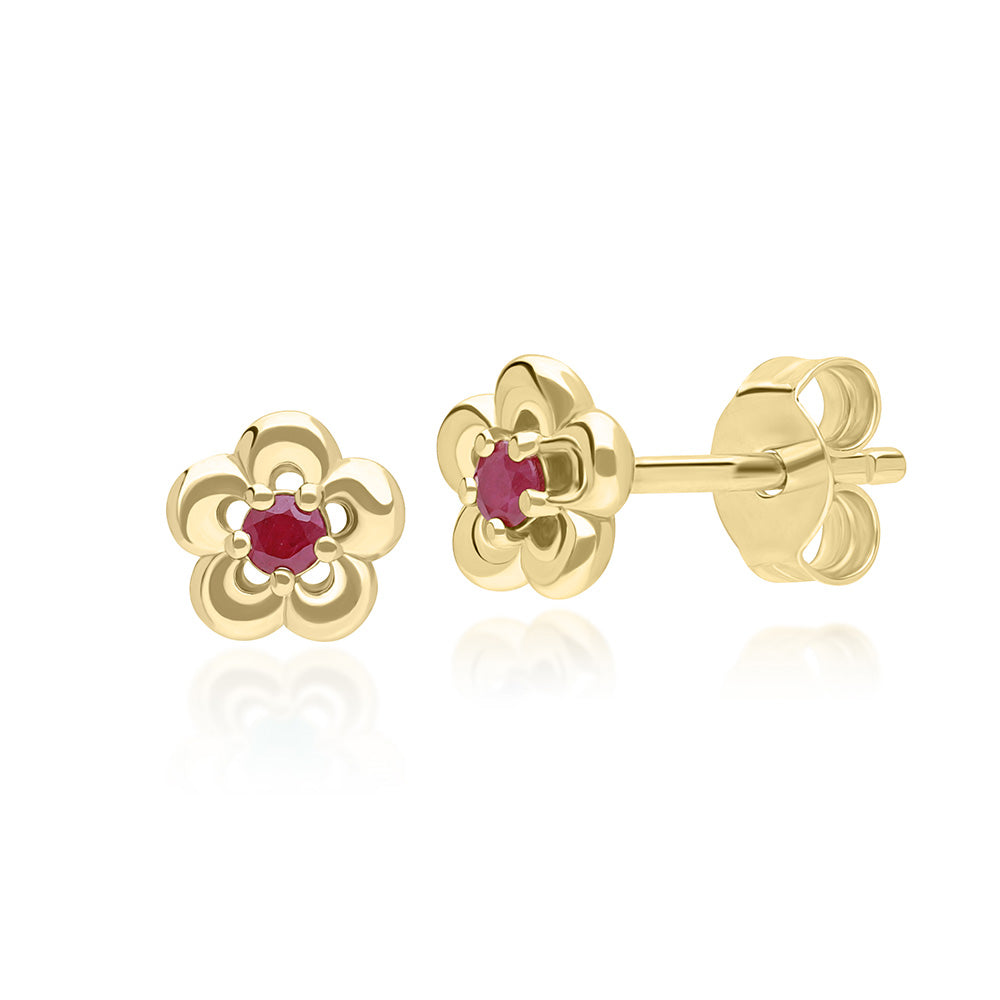 Plain round gold earrings hotsell