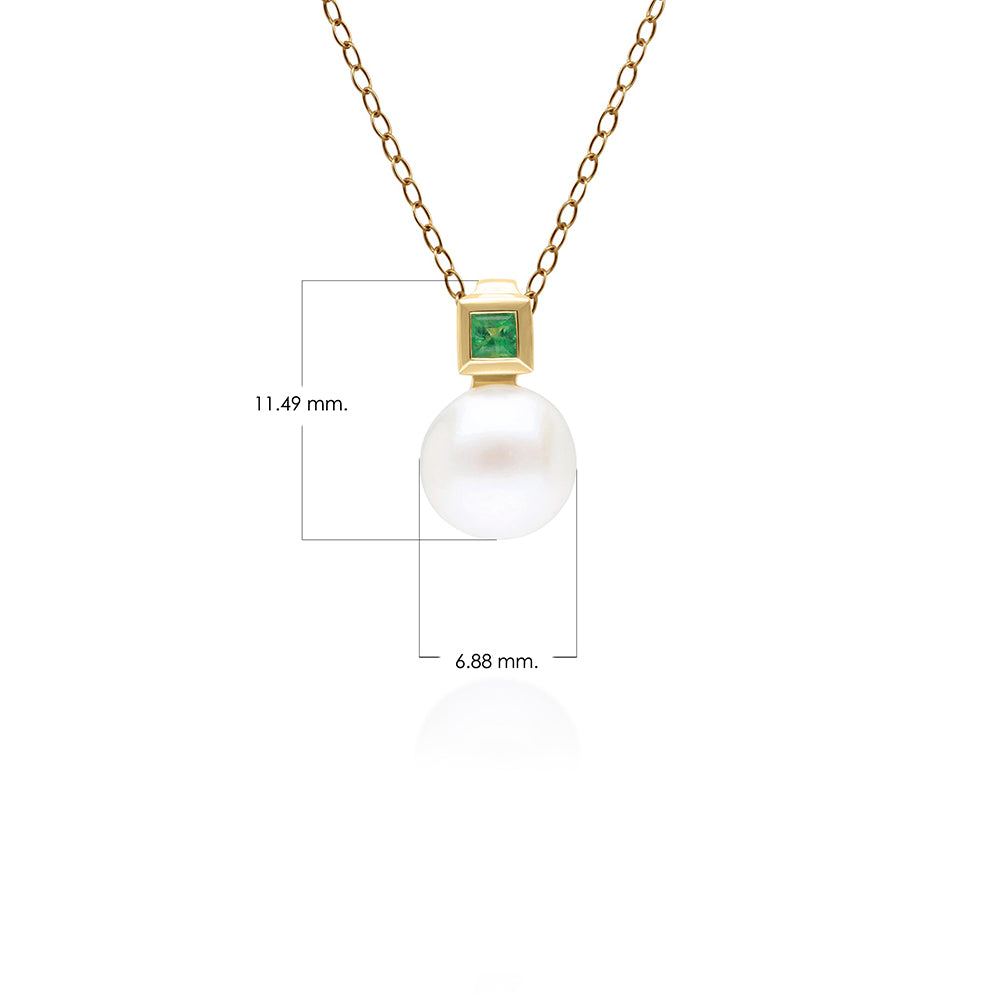 135P2093-01-9K-Gold-Pearl-and-Square-Emerald-Pendant