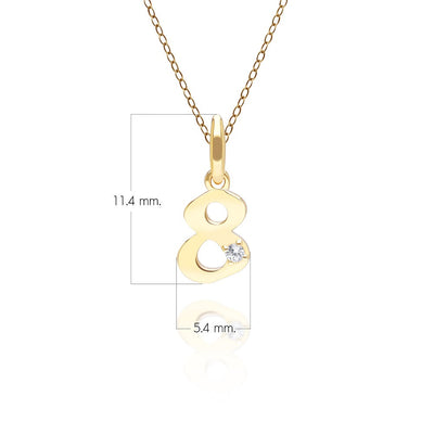 135P2154-01-9K-Gold-Lucky-Number-8-Pendant-with-Diamond