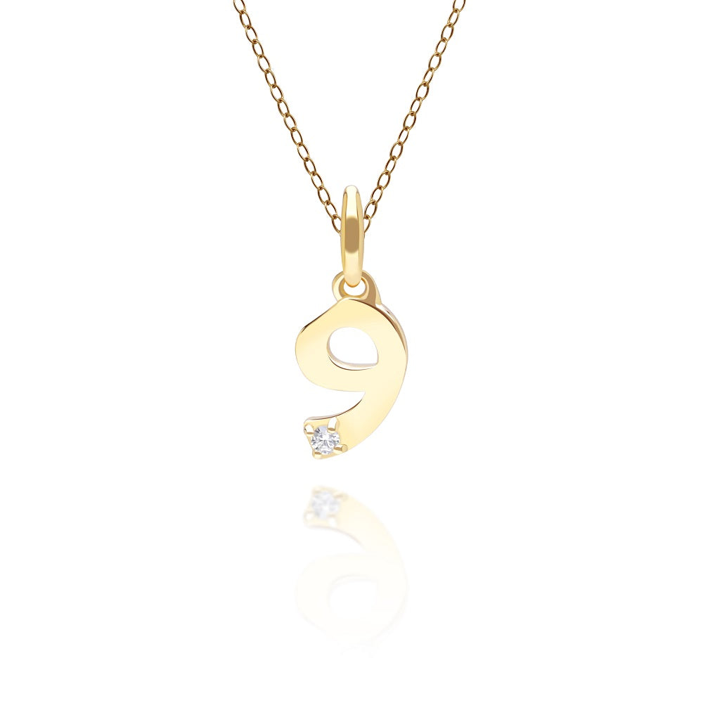 135P2155-01-9K-Gold-Lucky-Number-9-Pendant-with-Diamond