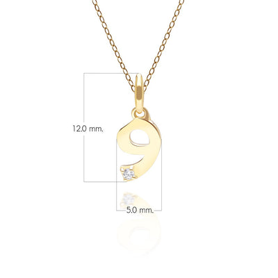 135P2155-01-9K-Gold-Lucky-Number-9-Pendant-with-Diamond