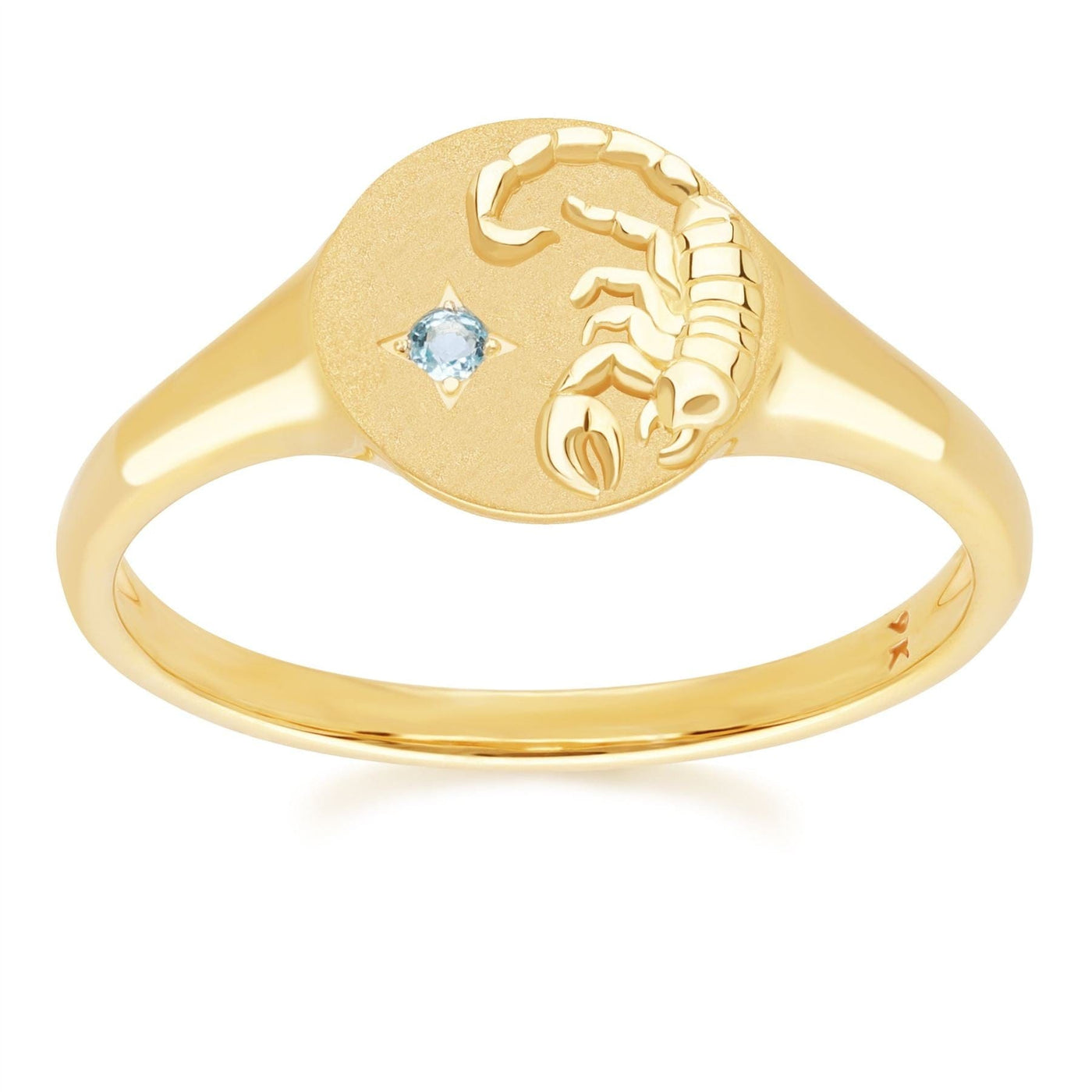 135R2088-01-9K-Blue-Topaz-Scorpio-Zodiac-Signet-Ring