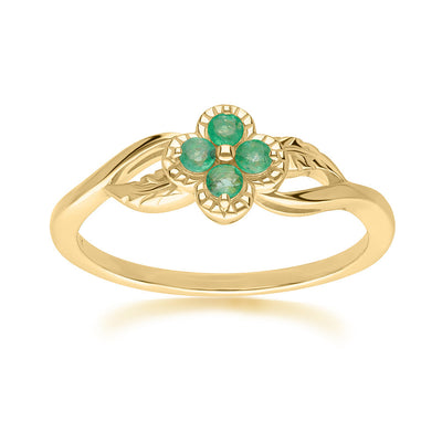 135R2123-01-9K-Gold-emerald-floral-vine-ring