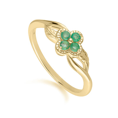135R2123-01-9K-Gold-emerald-floral-vine-ring