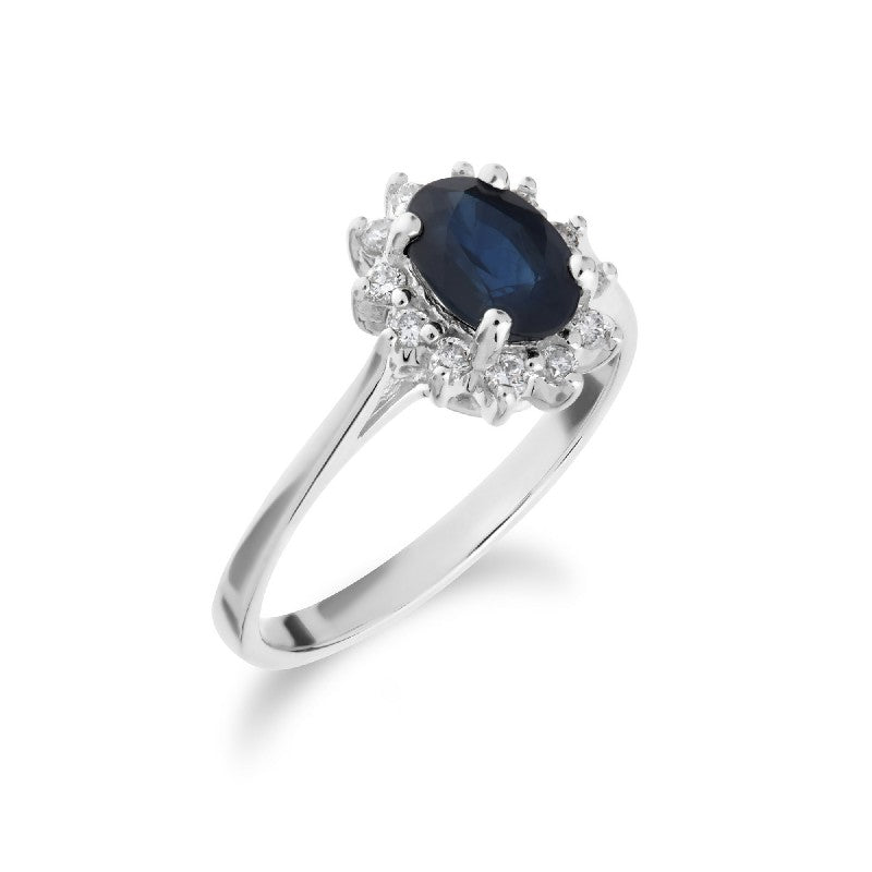 9K Blue Sapphire Ring