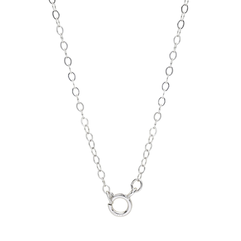 925 Sterling Silver Rhodium Plated Cable Chain
