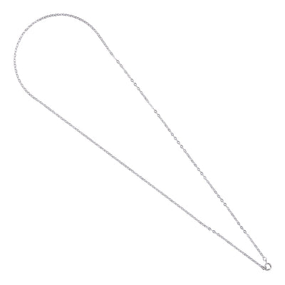 925 Sterling Silver Rhodium Plated Cable Chain