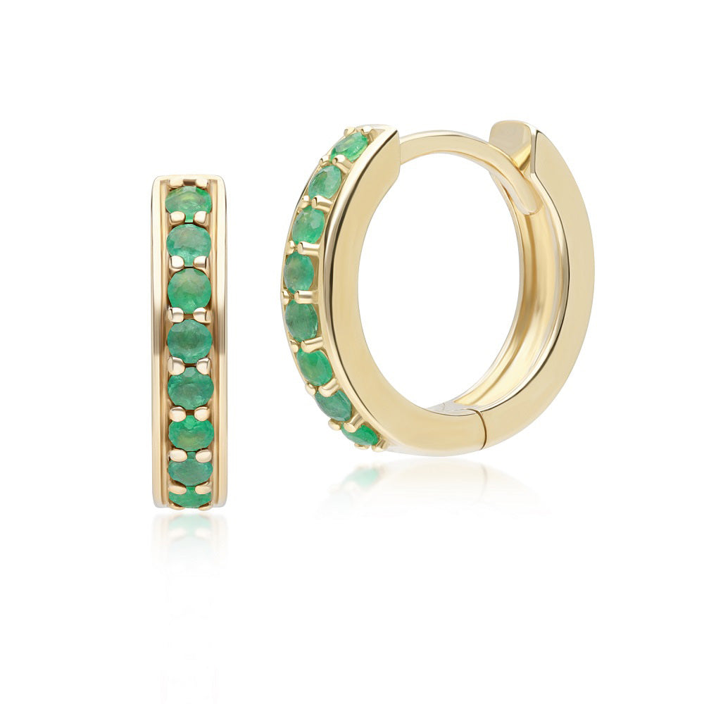 132E2846-03-9K-gold-emerald-huggie-hoop-earrings