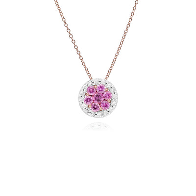 10K Pink Sapphire Pendant
