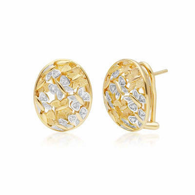 925 Sterling Silver Diamond Earrings