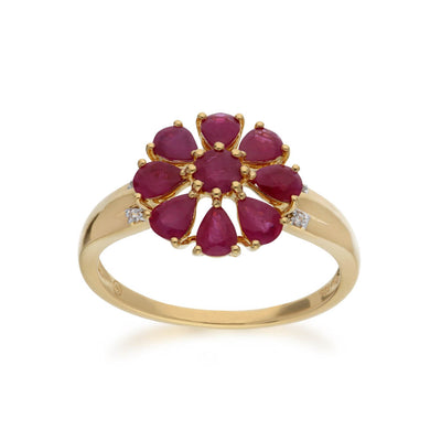 925 Sterling Silver Ruby Ring