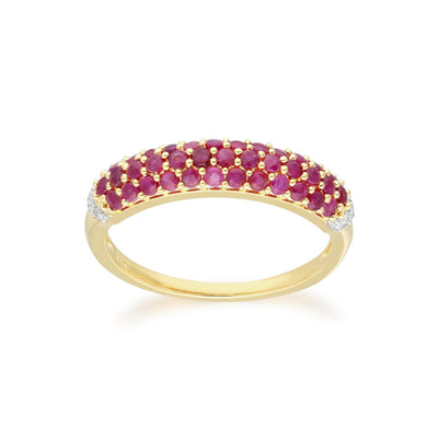 925 Sterling Silver Ruby Ring
