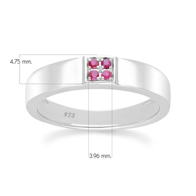 253R7140-05-Silver-Four-Stone-Ruby-Ring