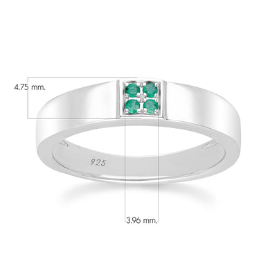 253R7140-06-Silver-Four-Stone-Emerald-Ring