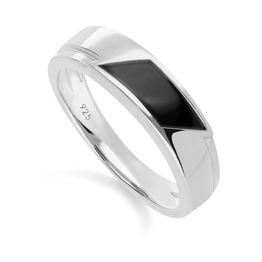 253R7146-01-Silver-Parallelogram-Shape-Black-Onyx-Ring